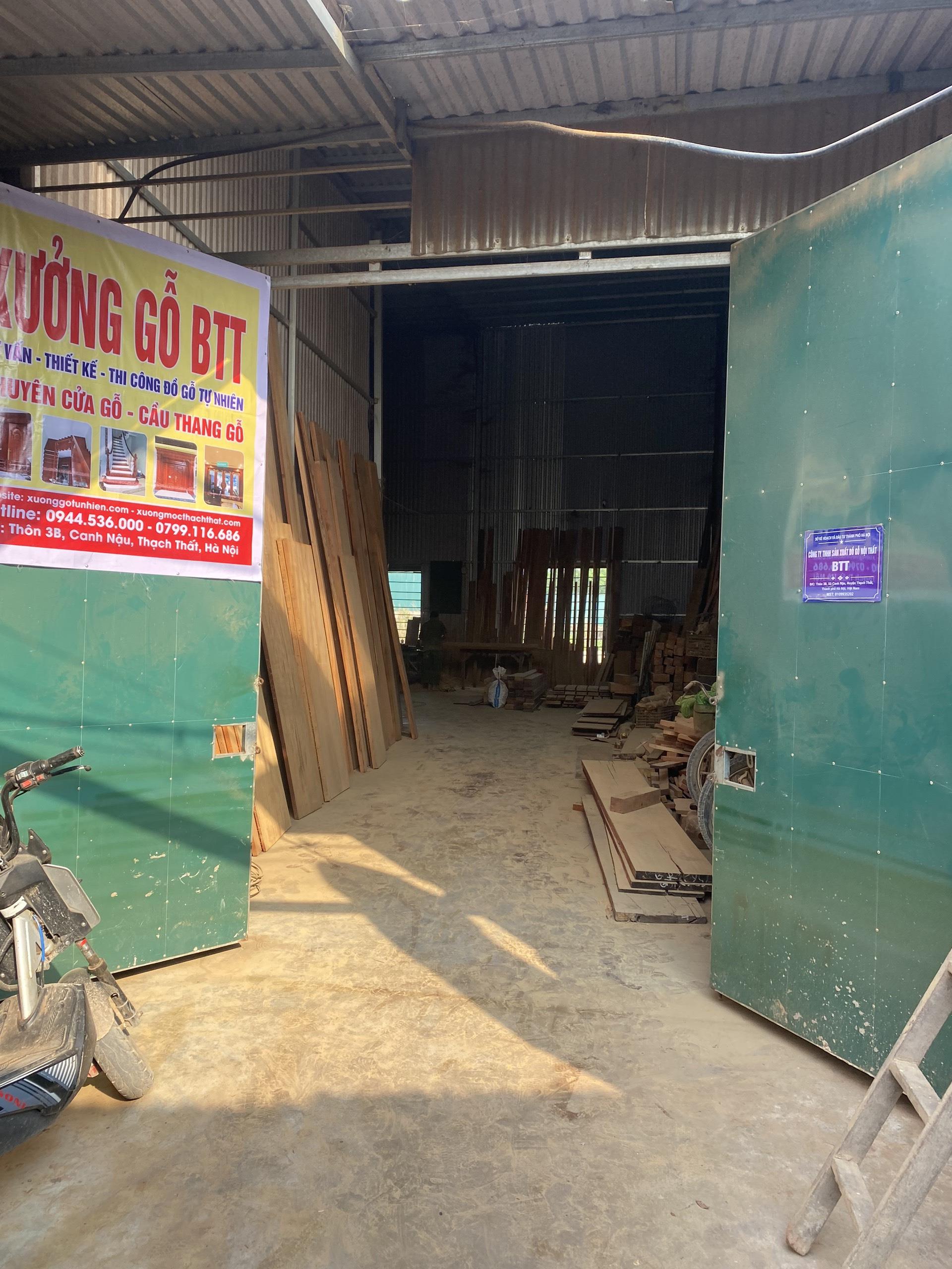 Kho chứa gỗ sấy xưởng gỗ BTT